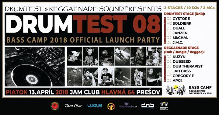 Drumtest 08 – Bass Camp 2018 Official Launch Party