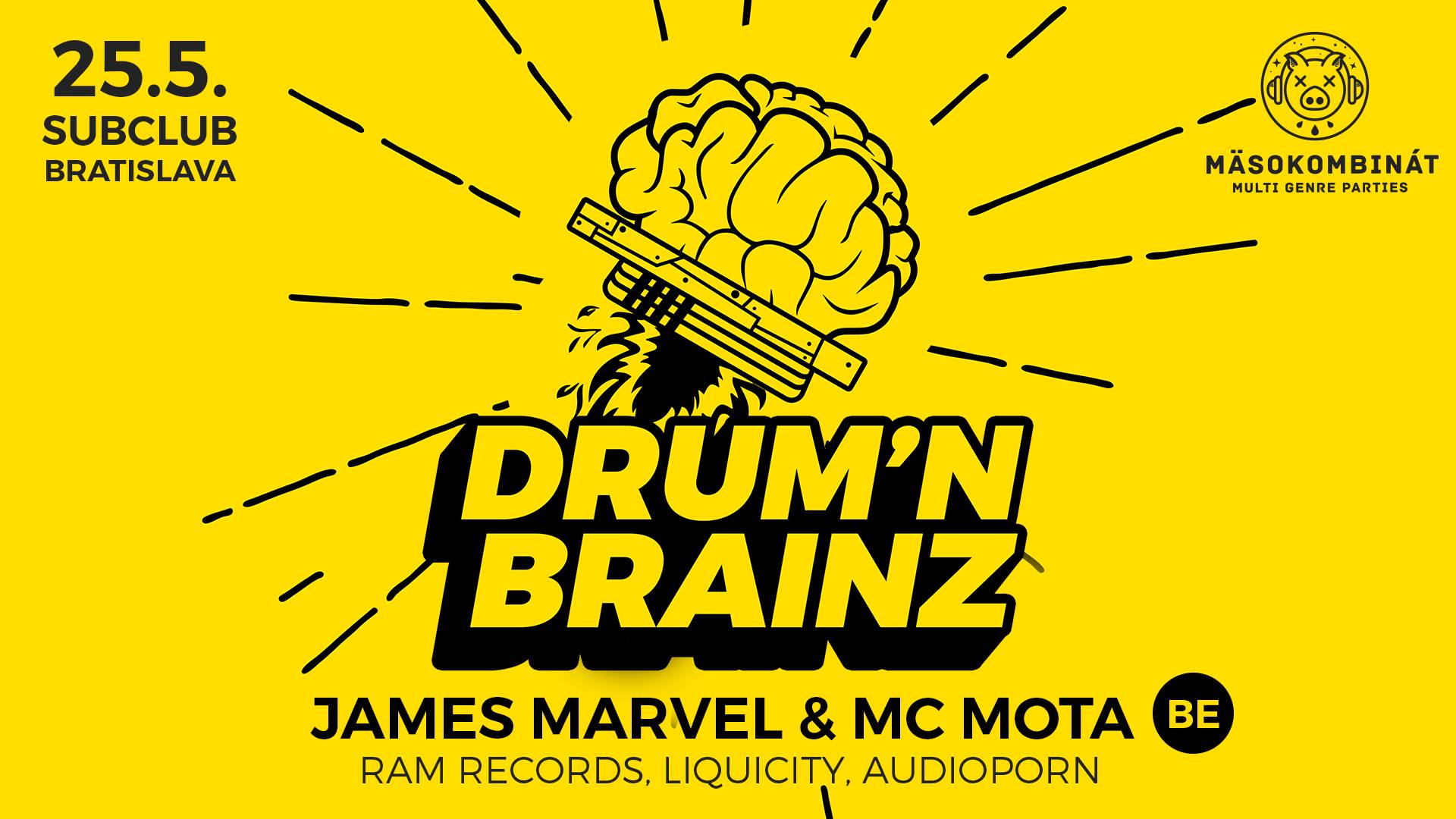 Drum’n’Brainz w/ James Marvel & MC Mota (BE) 25.5. @Subclub